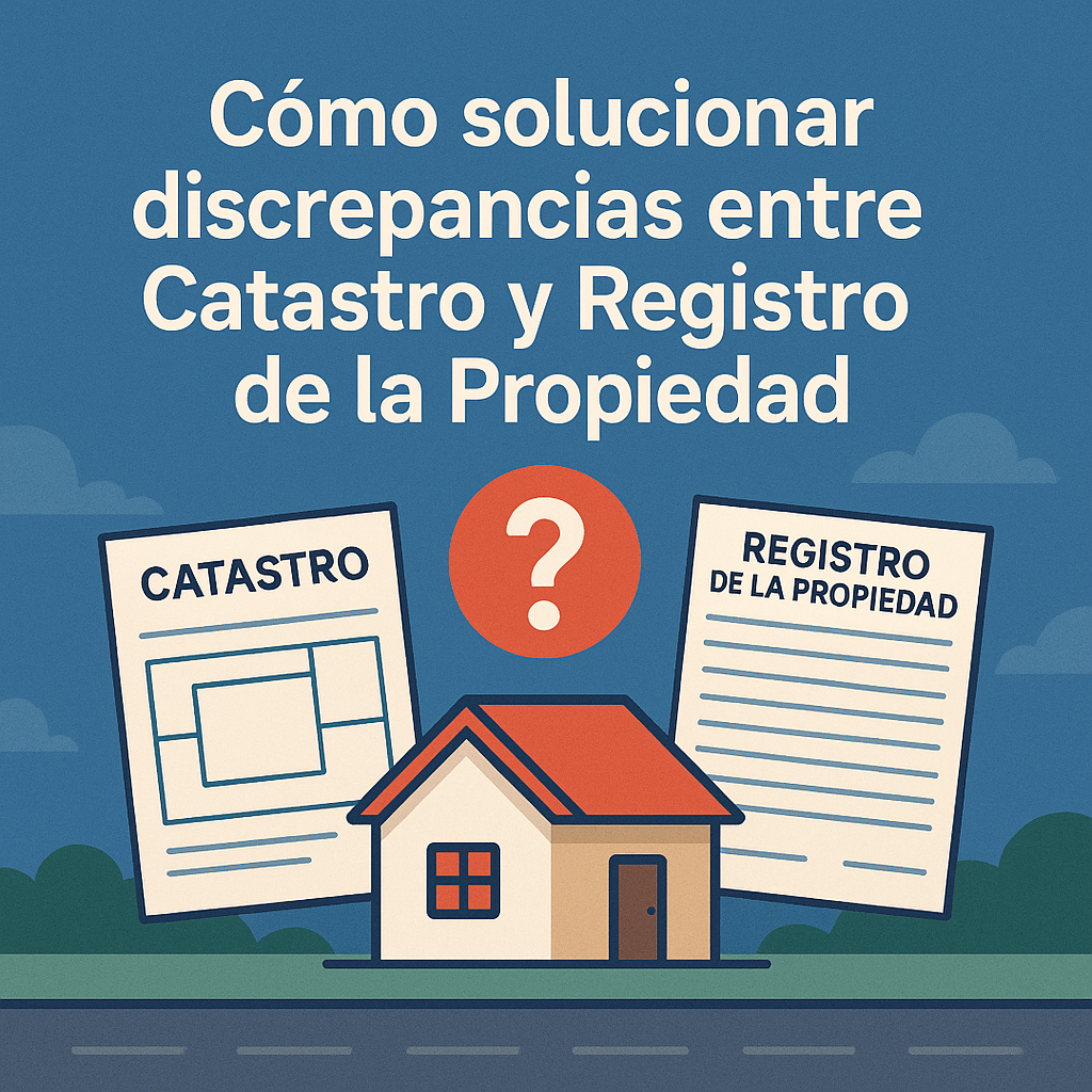 Como solucionar discrepancias entre Catastro y Registro de la Propiedad