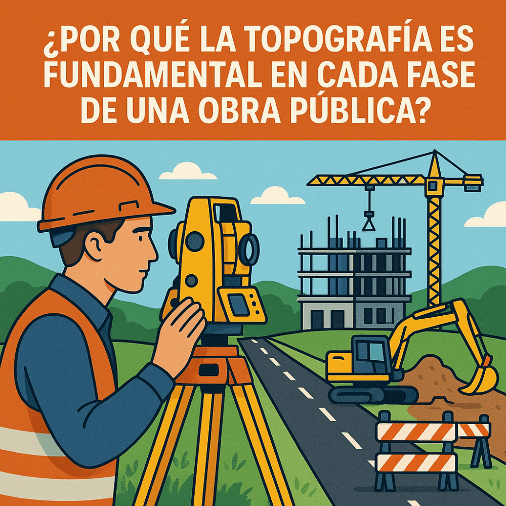¿Por que la topografia es fundamental en cada fase de una obra publica