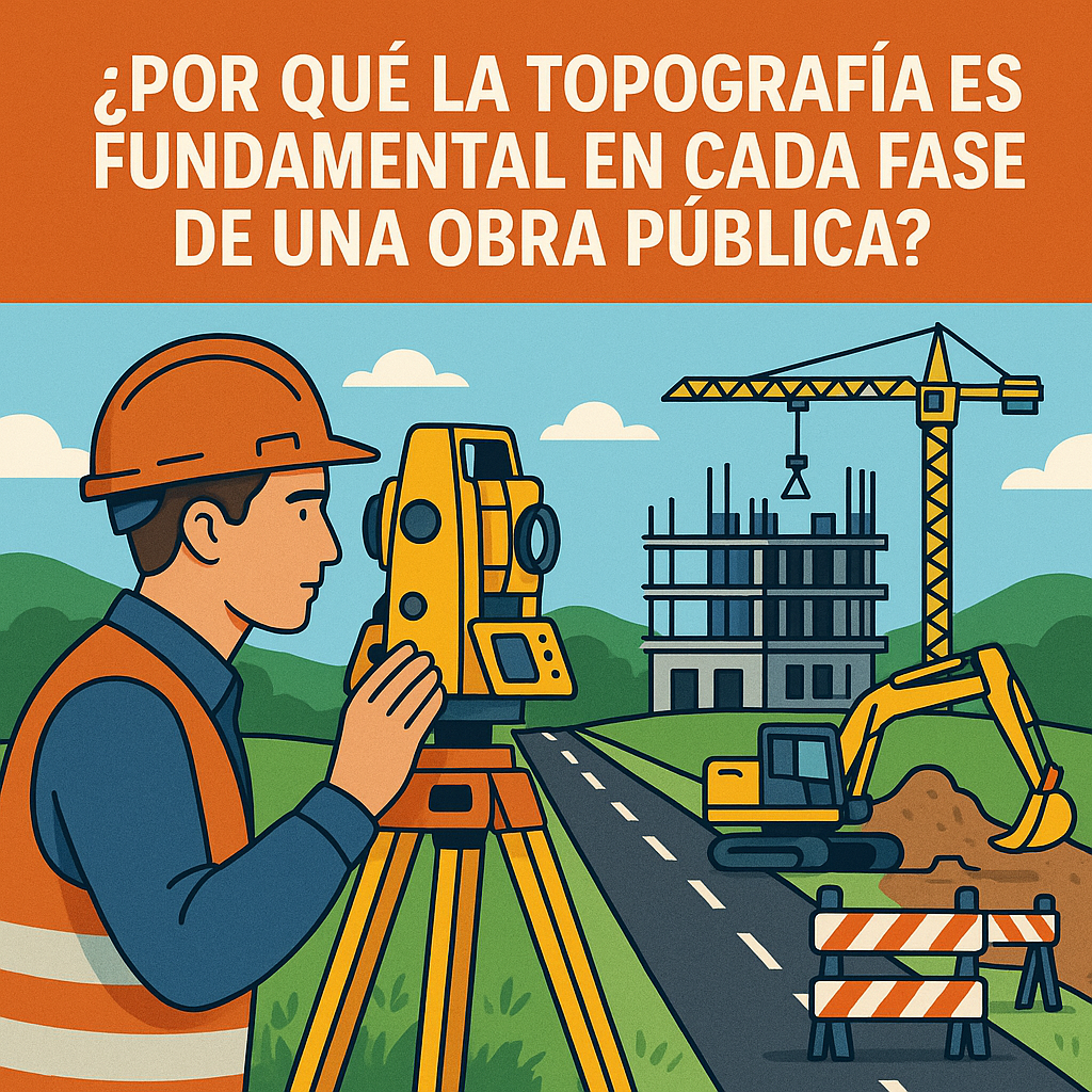 ¿Por que la topografia es fundamental en cada fase de una obra publica